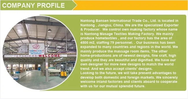 product-650-344 company profile of flannel massage sheets